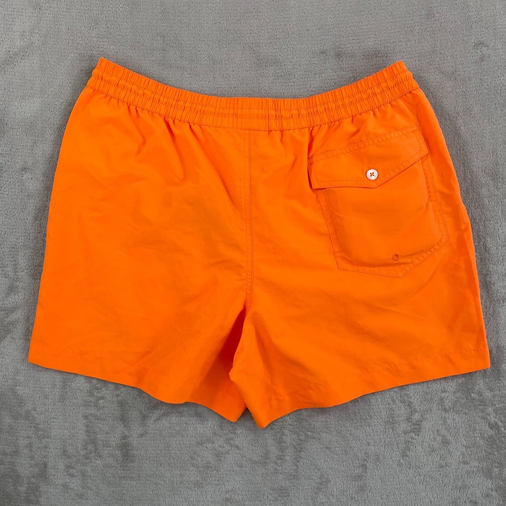Polo Ralph Lauren Purple Label‎ Amalfi Swim Trunks Men Large Orange Pop NWT $295 - Picture 8 of 11